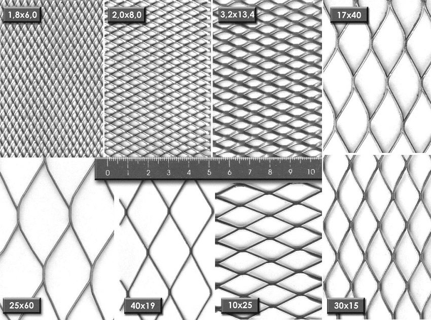 Види і розміри просічно-витяжної сітки