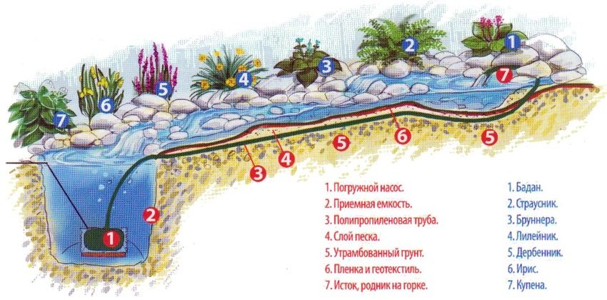 Проект облаштування альпінарію з водоймою